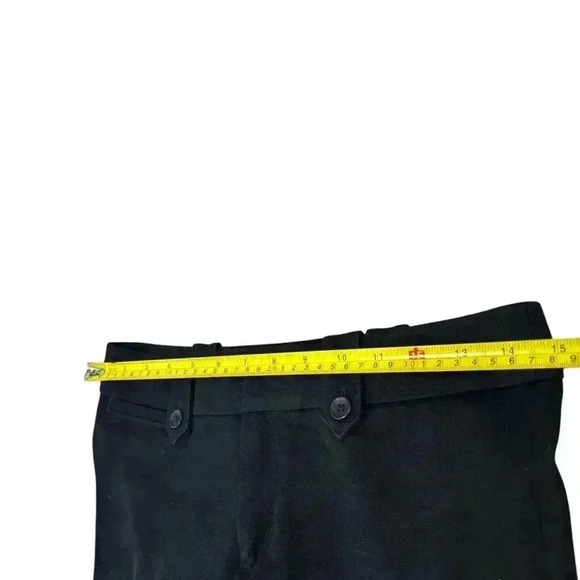 Banana Republic Martin Fit Black Pants Mid Rise Straight Size 2 - Picture 6 of 10